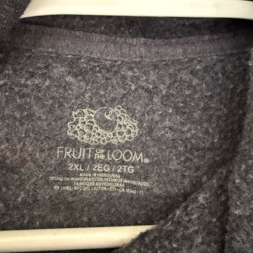 Fruit of the Loom Charcoal Hoodie - Picture 5 of 7